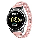Lwsengme 20mm Watch Band Quick Release Stainless Steel Bracelet Watch Band Strap for Men's Women's Watch,Samsung Gear S2 Classic Smart Watch Fitness (20mm-Rose Gold-02)