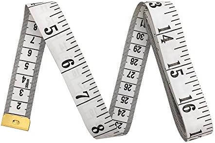 120 Inch Soft Tape Measure for Sewing Tailor Cloth Ruler (White)