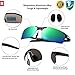 ROCKNIGHT Mens Sunglasses Polarized Shades Green Hiking Outdoor Fishing Golf