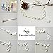 PH PandaHall White Seed Beads, 2000 Pcs 3mm 8/0 Glass Seed Beads Round Small Pony Bead Waist Beads Mini Spacer Beads for Earring Bracelet Necklace Anklet Jewelry DIY Craft Making