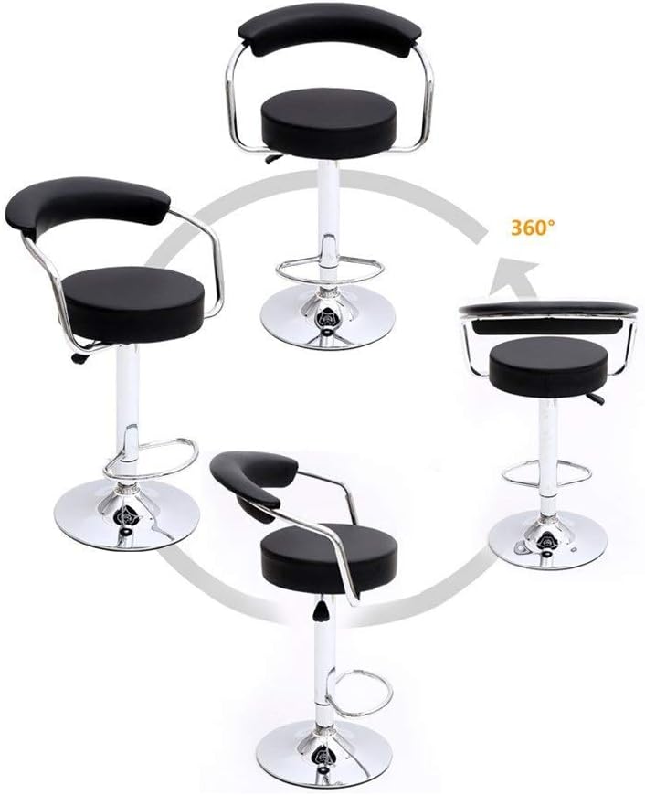 Yadianna Bar Stools Adjustable Hydraulic Rolling Swivel Bar Stool Chair Salon Spa Stools Rest 360-degree Work Drafting Rolling Stool for Clinic Dentist Spa Massage Office Comfortable: Kitchen & Dining