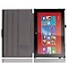 MoKo Nokia Lumia 2520 Case - Slim-Fit Multi-angle Stand Cover Case for Nokia Lumia 2520 10.1 Inch Microsoft Windows RT 8.1 Tablet, BLACK (With Smart Cover Auto Wake / Sleep)