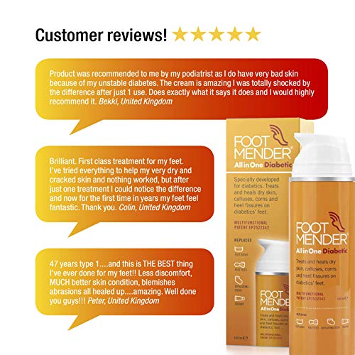 Footmender-All-in-One-Diabetic-Now-Available-on-Prescription-Treat-and-Heal-Your-Dry-Feet-Hard-Skin-Corns-and-Cracked-Heels-Significant-Effect-After-First-Treatment-150-ml