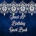 Guest Book: Sweet 16th Birthday Party Sign In, Wishes, Messages, and Comments | Includes Gift Log | Dark Blue Diamond Lace by Jazzy Guest Books