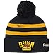 Reebok Men's 2016 NHL Winter Classic Boston Bruins Black/Gold Pom Knit Hat