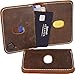 KNOXX Wallets - Slim Leather Minimalist Men's Tough Wallet or Cardholder Brown - Handmade