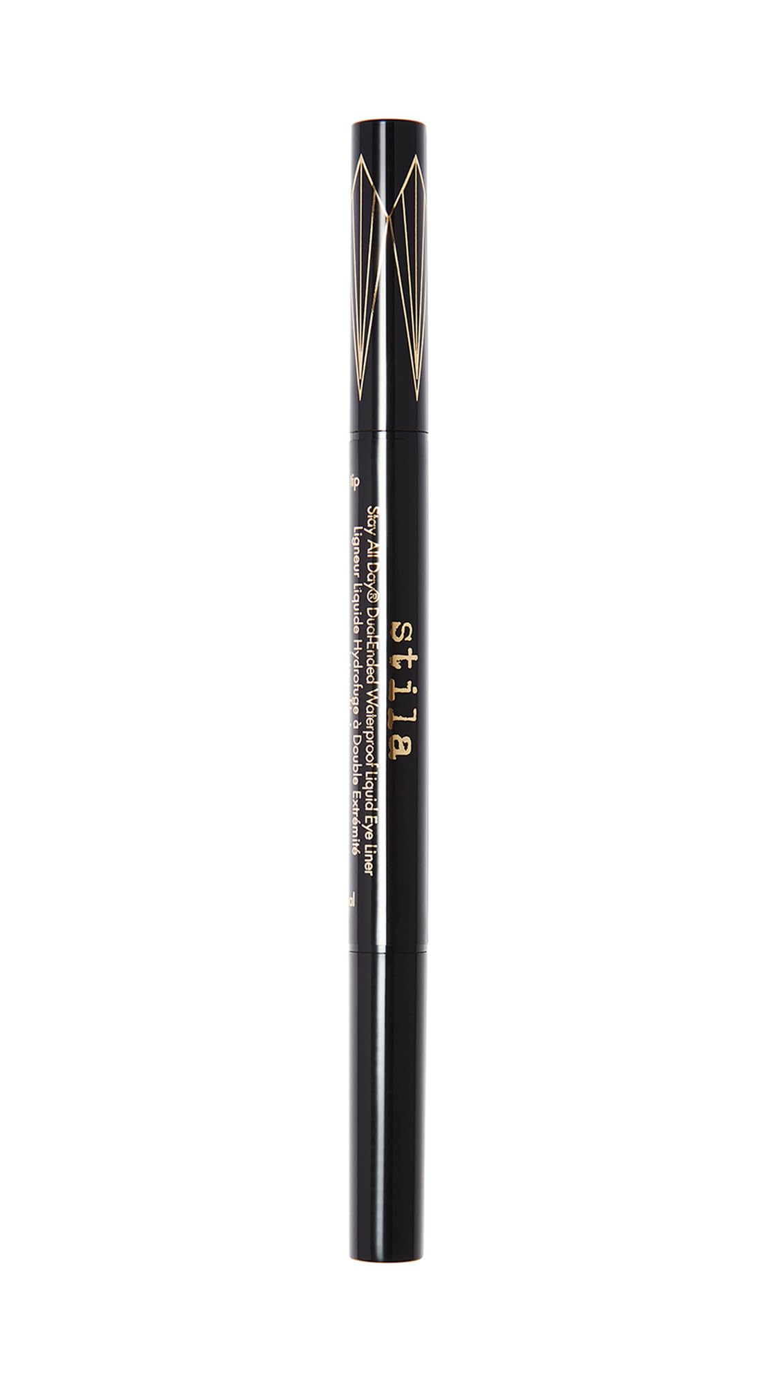 Stila Stay All Day DualEnded Waterproof Liquid Eye Liner Intense, Black,1 Count (Pack of 1), SC61010001
