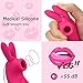 Rabbit G-spot Clitoral Sucking Vibrator for clit nipple stimulation, Treediride Rechargeable Silicone Vagina Anal Mini Sucker Waterproof Licking Tongue Vibrators Sex Toy with 10 Modes for Women Couple