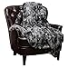 Chanasya Premium Wolf Faux Fur Throw Blanket - Soft, Fuzzy Sherpa & Minky Throw Blanket - for Bed or Couch - 92