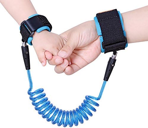 Anti Lost Wrist Link Safety,Xjoyous - New Version Child Safety Rope， Toddler Anti Lost Wrist Link/Strap/ Leash For Boys and Girls Safety (blue)