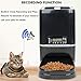 6.5L Pet Feeder,Automatic Cat Feeder | Timed Programmable Auto Pet Dog Food Dispenser Feeder for Kitten Puppy – Portion Control Up to 4 Meals/Day,Voice Recording,Battery and Plug-in Power(Black)thumb 3