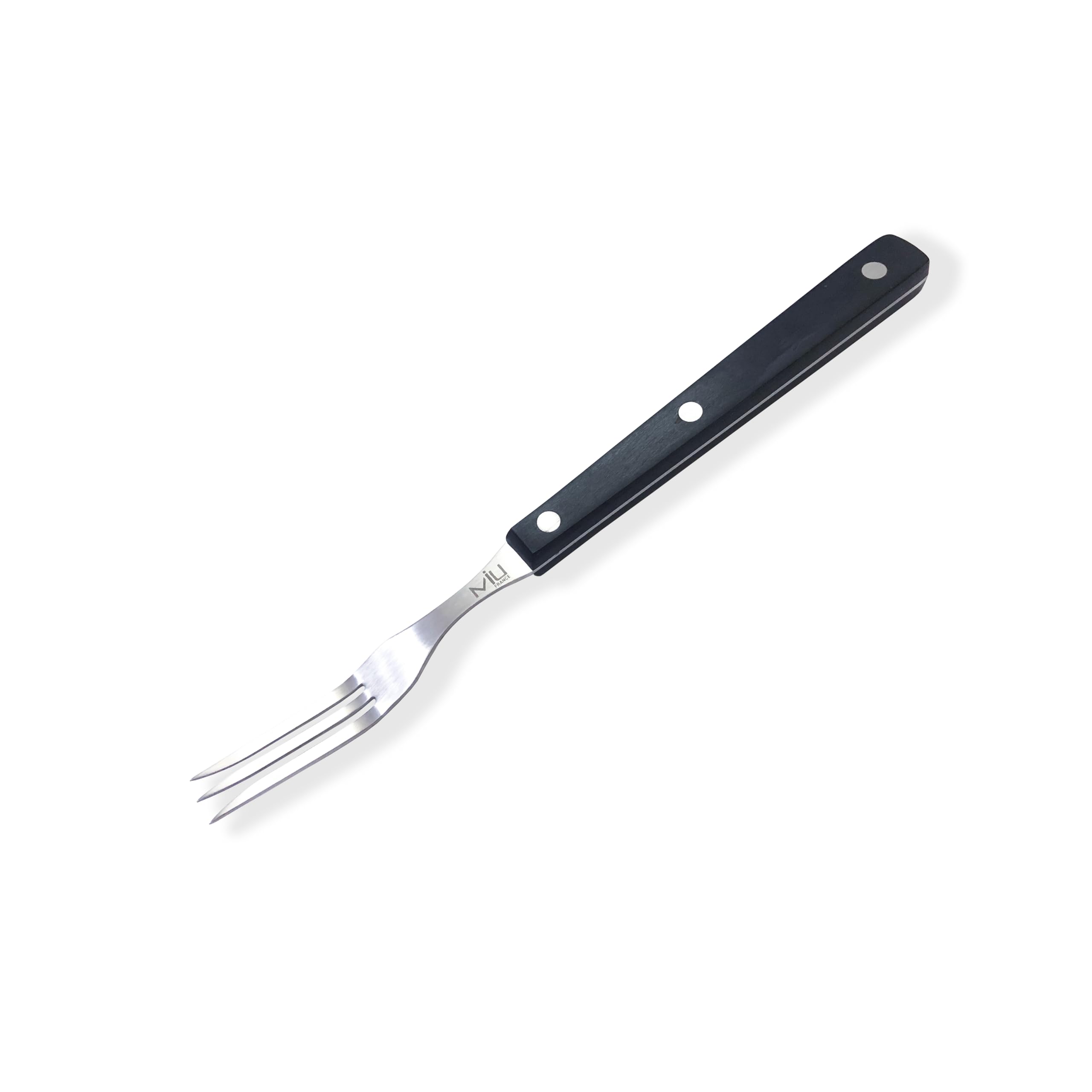 WALLFARM Granny Fork 10" 3-Tine - Pro-Grade Stainless Steel - Heat-Resistant BBQ Meat Fork - Ideal for Serving, Cooking, Turning, Roasting, Shredding, Barbecue