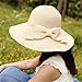 NPLE-Cool Fashion Cap Floppy Wide Brimmed Summer Beach Bow Hat Women's Straw Sun Hat