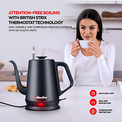 Mueller Coffee Serving Set Electric Gooseneck Kettle with Pour Over