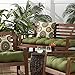 Greendale Home Fashions Indoor/Outdoor Bench Cushion, Summerside Green, 51-Inch