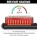 Beard Straightener, Heated Hair Straightening Comb, Electric Hair Straightener Hot Iron Brush for men and women, Dual Voltage/3 Temp Modes/Auto Shut-Off/LED Display/Portable