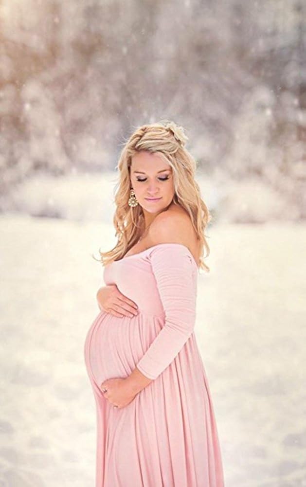 xuanranUK Maternity Dresses Strapless Gown - Image 4