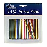 Update International (PAP-35JP) 3 1/2" Plastic Arrow Toothpicks (Case of 500)
