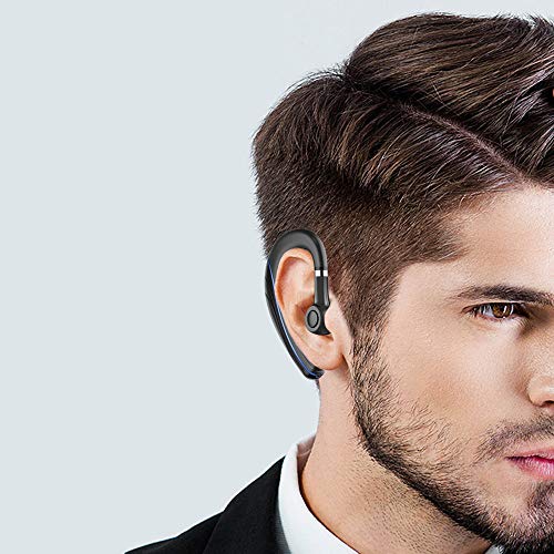 Samnyte Headset V4.1 Wireless Handsfree Earpiece with Microphone Wireless Earbud for Office Business Trip Driving Compatible with All Mobile Phone