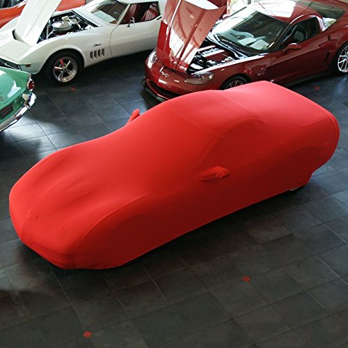 1997-2004 C5 Corvette Indoor Ultraguard Stretch Satin Car Cover (Red)