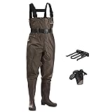 FISHINGSIR Fishing Waders for Men with Boots Womens