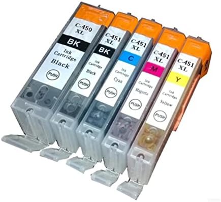 1Set 5Pcs For Canon 450 451 PGI-450 CLI-451 Printer Ink Cartridges For PIXMA MG5440/MG5540/MG6340/MG6440/MG7140/Ip7240/MX924/IX6540/IX6840/IP8740/MX515 Inkjet Printer