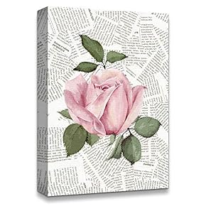 Flower On The Newspaper Home Artwork for Living Room Bedroom