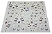 Shabbat Challah Cover Full Embroidered with Pomegranates & Birds in Raw Silk Israel Judaica Gift