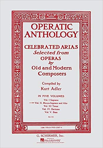 Operatic Anthology Vol 2 Mezzo Soprano And Alto Adler Kurt 0073999258400 Amazon Com Books