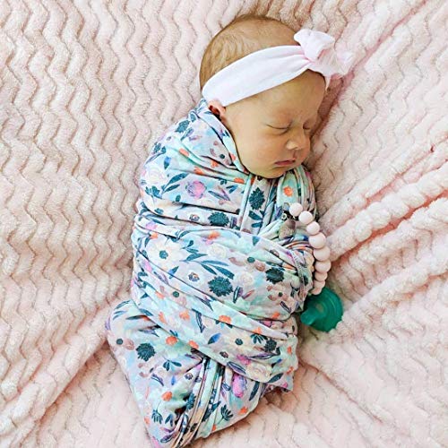 Modern Pacifier Clip for Baby - 100% BPA Free Silicone Beads - Unique LILAC color 2-in-1 Binky Holder for Newborn - Infant Baby Shower Gift - Universal fit MAM - Philips Avent - Thumbnail 3