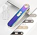 Shiningshopping USB Lighters Metal Rechargeable Windproof Flameless Electronic Arc Cigar Cigarette Lighter No Gas USB Charging Lighters (Purple)