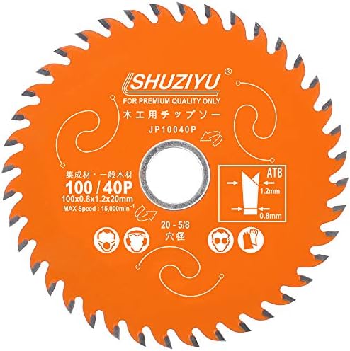 Shuziyu 木工造作用チップソー 100x40p Mvsps Com