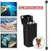 NUTRI 2 Pack Collapsible Reusable Stainless Steel Premium Folding Drinking Straws Keychain Portable with Hard Case Holder & Cleaning Brush, 2, Black