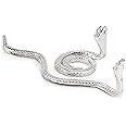 Generic Shiv Ji Nag Nagin Joda in Silver Colour, Nag Nagin Joda for Kaal Sarp Dosha, Nag Panchami Pooja, Snake Pair, Decorative Shorpiece Shiv Bhagwan Pooja, Shivratri Pooja (2 Pcs), Normal