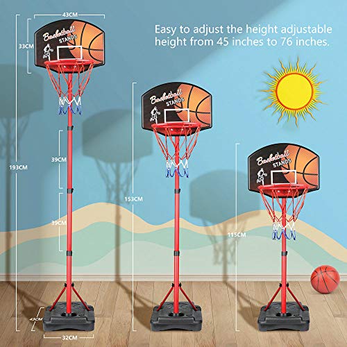 KAMDHENU Basketball Hoop, Kids Toy Basketball Hoop with Darts Target 2