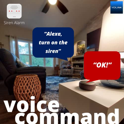 Smart Siren Alarm, Loud 110 dB, Wireless Alarm for Home Security