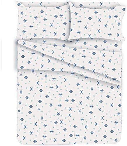 Brooklyn Camelia Bed Sheet Set (King, Snowflake)