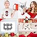 12 Sheets 12 x 12 Inch Christmas Buffalo Plaid Heat Transfer Vinyl Fabric Clothing Patches Vinyl Sheets Flannel Adhesive Iron on Vinyl for Clothes (Red and Black, Black and White)