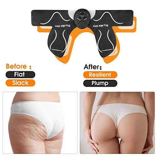 MOICO Butt Hips Trainer 2019 Upgrade Muscle Toner Fitness Training Gear Home Office Ab Trainer Workout Equipment Machine Fitness for Women Men,10pcs Free Gel Pads