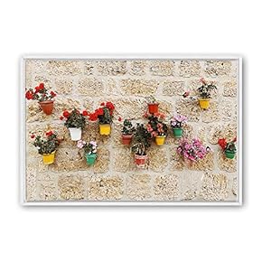 Framed Canvas Wall Art Rural Landscape Photography Canvas Prints Home Artwork Decoration for Living Room,Bedroom - 16x24 inches