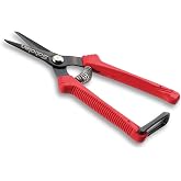 Saboten SD-8 6.7" Japanese Garden Pruning Shears, Lightweight Stainless Steel Trimming Scissors for Vegetables, Flowers &amp; Fruit Harvesting, DIY, forest Originals, Made in Japan