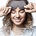 PrettyCare 3D Sleep Mask (Black and Grey with 2 Pack) Eye Mask for Sleeping – Contoured Night Blindfold for Airplane with EarPlugs & Yoga Silk Eye Bags for Travel, Best for Men Womenthumb 2