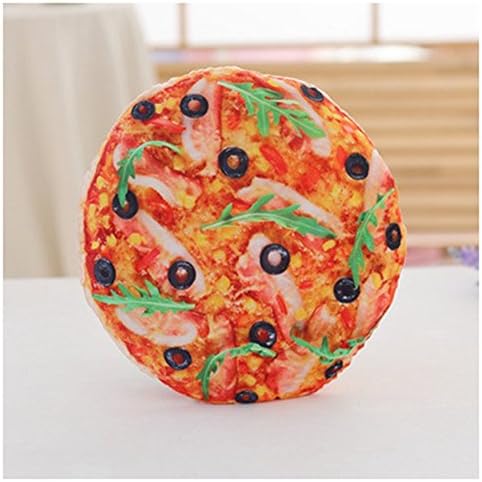 Lovely Food Throw Pillows Stuffed Cotton For Chair Seat Cushion Soft Huge Plush Stress Toy (Pizza)