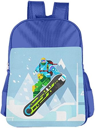 Lovely Ski Cartoon Man Bucket Bag Childrens Reusable Lunch Bags