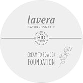 lavera Cream To Powder Foundation - Light 01 - Foundation Make Up with Vitamin E &amp; Almond Oil - Cover, Conceal &amp; Correct - Face Make Up - PETA Certified - Vegan - Made in Germany - 0.37 Oz