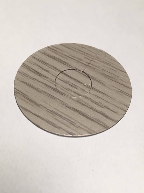 Grey Pipe Covers for 15mm Pipes Radiator Rose Surround Covers Laminate Flooring Pack of 4