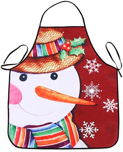 KESEE Christmas Clearance ☀70X80 CM Christmas Decoration Waterproof Apron Christmas Dinner Party Apron (70X80 CM, D)