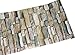 Faux Vintage 3D Brick Stone Wall Paper Self Adhesive Vinyl Peel and Stick Wallpaper Mural for Wall Bathroom Kitchen Backsplash Living Room Bedroom Removable and Waterproof 17.7 Inches by 16 Feet