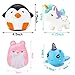 R.HORSE Jumbo Narwhale Cake Squishy Kawaii Cute Unicorn Mousse Cream Scented Squishy Soft Kids Toys Doll Stress Relief Toy Hop Props, Decorative Props Large (6Pack)