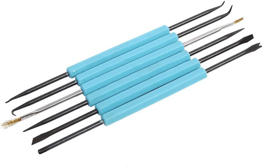 6 in 1 Blue Double-Sided Solder Assist Disassembly Tool, for Integrated Circuit Assembly and Disassembly